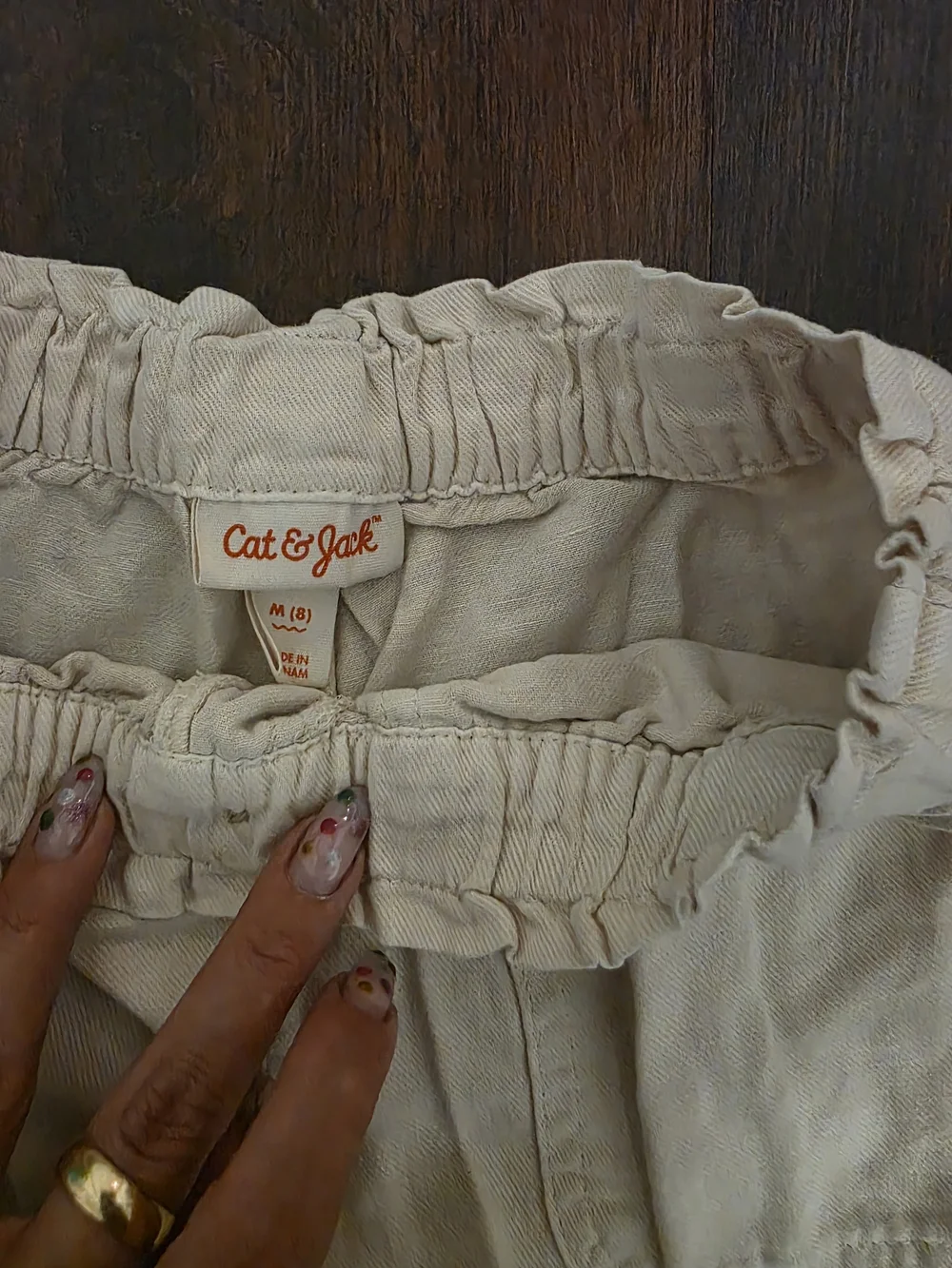 Cat & Jack Beige Elastic-Waist Girls' Shorts
